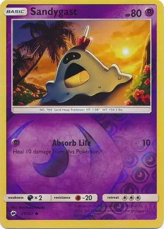 Burning Shadows Sandygast #61/147 reverse holo
